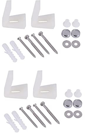 2X Bathroom Angled Floor Wc Bidet or Semi Pedestal Fixing Kit