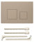 ACESOME - Placa de accionamiento para inodoro compatible con Geberit sigma01 sigma10 sigma20 sigma21 sigma30 sigma50 sigma60 placa de accionamiento de plástico para descarga de 2 cantidades (caqui)