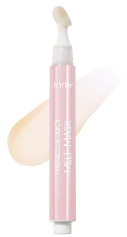 tarte maracuja juicy melt mask – Lip Mask, Balm & Lipgloss with Shea Butter, Hydrating Overnight Treat for Soft Nourished Lips, Vegan & Cruelty-Free, full size, glaze (clear)