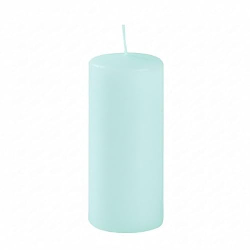 Cereria Di Giorgio - 9 vaxljus - diameter 5 cm höjd 12 cm - himmelsblå - 40 timmars livslängd - doftfri