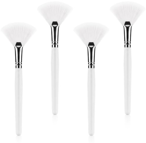 RAHHLIZS Pinceles aplicadores faciales para mascarillas, aplicadores suaves de ácido en abanico, herramientas cosméticas, cepillo de pelar para mujeres, maquillaje esteticista