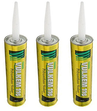 Pack of 3 -Tremco 116 Vulkem Polyurethane High-Performance Sealant, Black