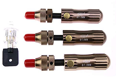 Loboo Idea 3-teiliges Dietrich-Set aus Kupfer und 7-poligem transparentem Rohrschloss für Anfänger und professionelle Schlosser (GOSO, schwarz)