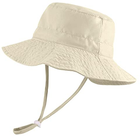 LACOFIA Kleinkind Baby Sonnenhut Unisex Kinder Sommer Mütze Hut für Strand Schwimmen Schwimmbad Breiter Krempe/Schnell Trocknend