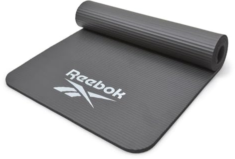Reebok Training Mat, Tappetino da Allenamento, Unisex Adulto, Nero, 15 mm