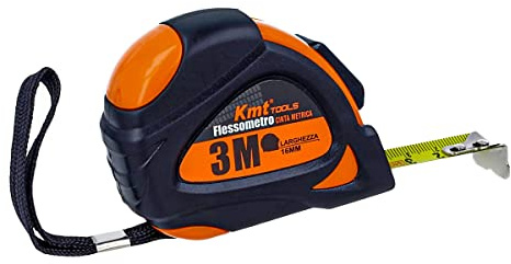 Flexomètre professionnel, mètre ruban 3 m, largeur 16 mm, pointe magnétique, clip pour ceinture, verrouillage automatique