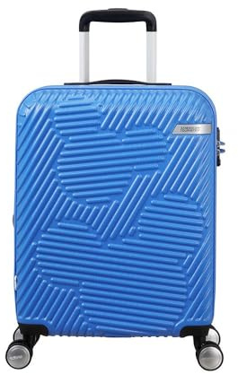 American Tourister Mickey Clouds, Spinner S, Erweiterbar Handgepäck, 55 cm, 38/45 L, Blau (Mickey Tranquil Blue)
