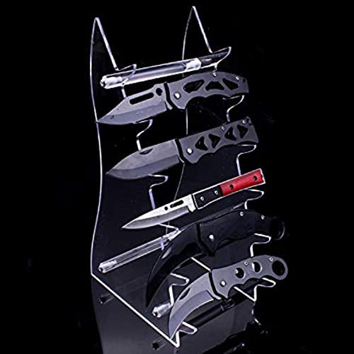 Youding Display-Ständer aus Acryl – Messerhalter aus Acryl, Geburtstagsgeschenk | Messerhalter mit 6 Ebenen mit glatten Oberflächen für Zimmer, Spiele, , Häuser, Garagen