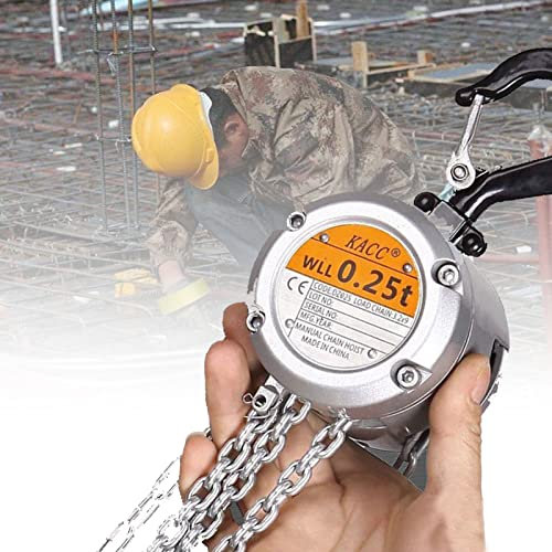 Professional Manual Chain Hoist, Chain Lever Hoist, Hardened Alloy Steel Chains, 3 M Lifting Chain with Hook, Apply to Workshop, Garage, Factories (Size : 250KG/3m)