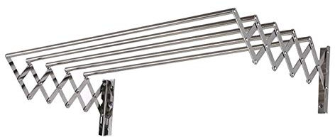 Väggmonterad handduksstång Utdragbar väggtork Hopfällbar väggmonterad klädhäst Maximal belastning: 50 kg Utrymmesbesparande Kompakt Elegant design för balkong Badrum Terrassluftare (Storlek: 50 cm)