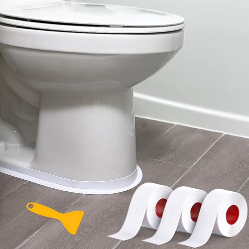 Digtokore Bath Sealant Strip, 3 Rolls Caulk Strip Bathroom Sealant Tape