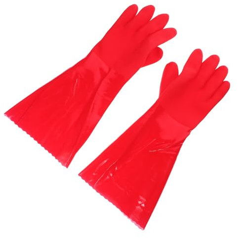 Didiseaon 2pairs Non-slip Dishwashing Gloves Thicken Kitchen Cleaning Gloves Reusable for Washing up Laundry Home Cleaning