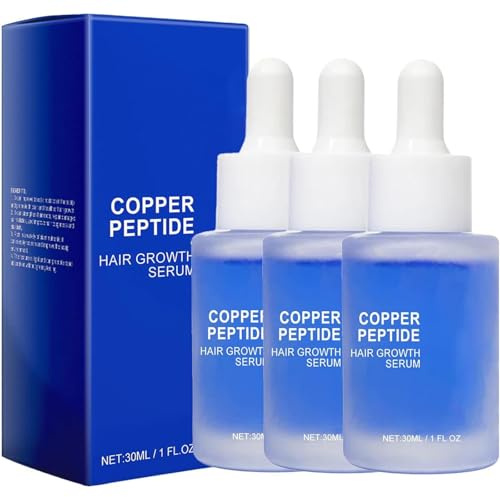 Advanced Copper Peptide pour femmes et hommes, sérum de croissance des cheveux, sérum au peptide de cuivre pour la perte de cheveux (3PCS)