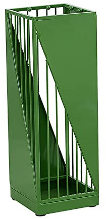 ABNNHK Umbrella Stands, Umbrella Stand Metal Indoor, Hollow-Out Umbrella Holder Rack, Walkistick Stand with Hooks, for Entryway Hallway Front Door/Pink (Green)