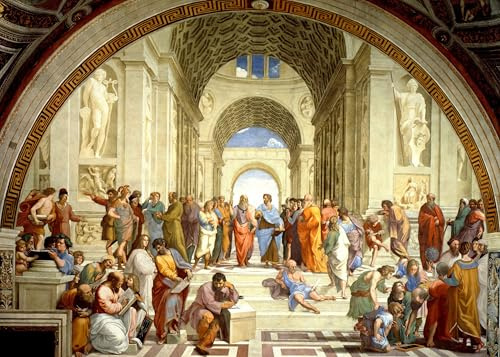 Jigsaw Puzzles for Adults 1000 Piece The School of Athens by Raphael 27.56 x 19.69 Inch Jigsaw Puzzles for Adults Educational Game 1000 Pieces Raphael Puzzles for Adults