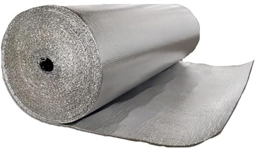 WaiDXn Pellicola Isolante for pareti, tetti, impermeabilizzazione, Tubi, finestre, radiatori Pellicola impermeabilizzante Isolante a Bolle(1x25m)