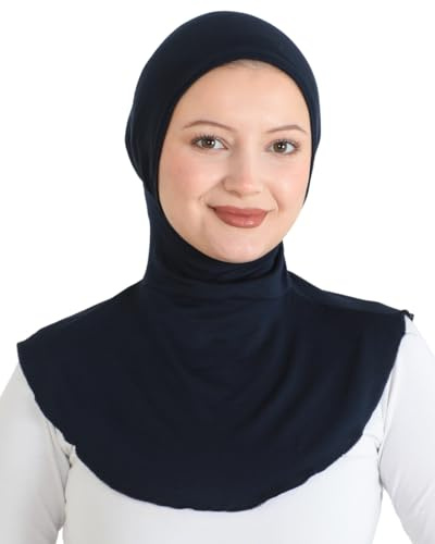 Prien Praktisch Hijab Für Damen, Sport Muslim Kopftuch, Flexible Schal, Chic Muslimische Kleid für Gym, Kopftücher Viskose Tuch