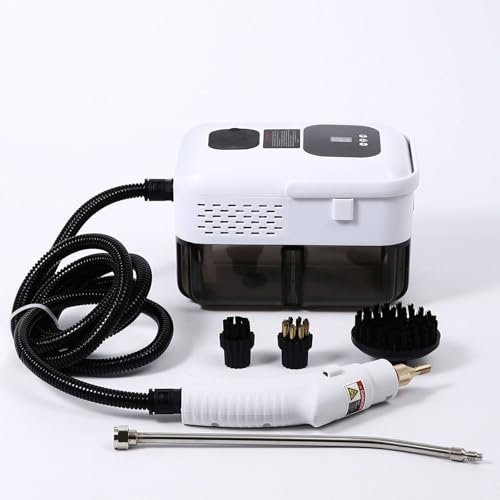 Limpiador a vapor de alta temperatura Máquina de vapor portátil Aire acondicionado doméstico Esterilización y desinfección de cocina Limpiador a vapor,White