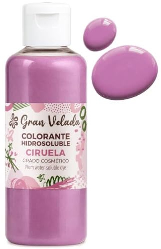 Gran Velada - Seifenfarbe Pflaume 100 ml | Wasserlöslich, Intensive Farbe für DIY Seifenherstellung, Professionelle Kosmetikfarben für Handgemachte Seif