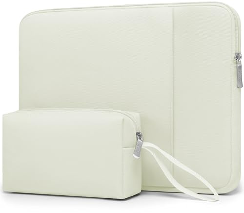 HYZUO 17-17,3 Zoll Laptoptasche Hülle Set, Beige | für 17 17,3 HP/Lenovo/Dell/ASUS/Acer/LG/Toshiba/MSI Gaming Laptop/Razer Blade 17/18,Laptop Schutzhülle für Männer Frauen