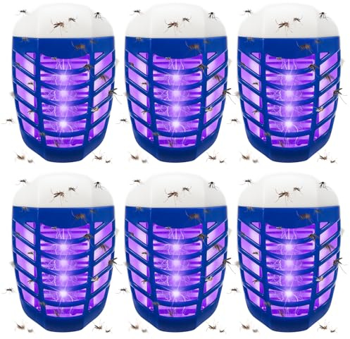 Plug in Bug Zapper, Indoor Bug Zapper Plug in for Flying Insect Fully Automatic Mosquito Trap with Led Light for Patio, Bedroom, Kitchen, Office Mosquito Repellent