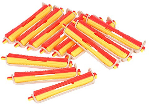BRRNOO 12 St Hårrullar för Curlingstyling Voluminösa Lockar Studsar med Gummiband Inga Nålar Behövs för Kvinnor Flickor (3)