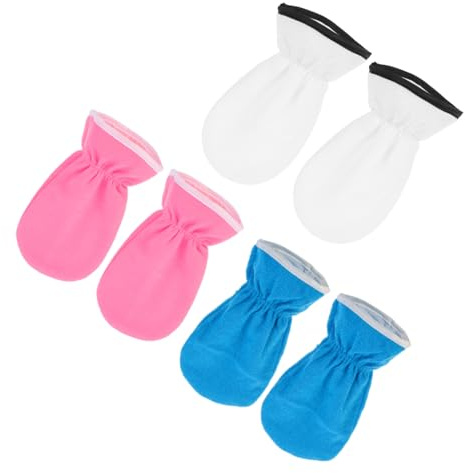 Veemoon 3 Paar Paraffinbehandelte Hand Spa Handschuhe mit Ätherischen Ölen Feuchtigkeitsspendend und Geschmeidig zur Pflegenden Handmaske für Trockene Haut