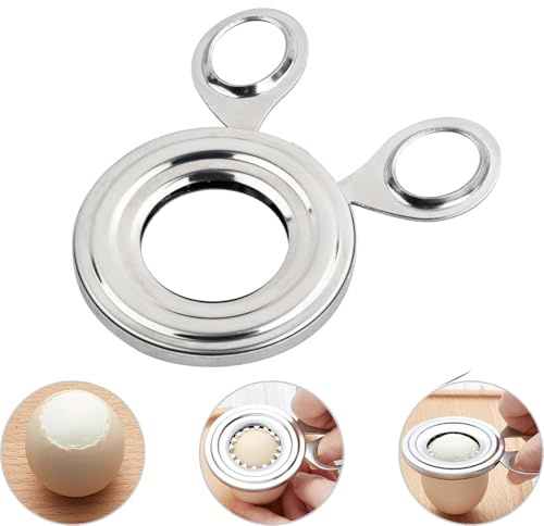 Egg Topper Cutter Boiled Egg Cutter, Stainless Steel Egg Cutter, Multifunctional Egg Shell Scissors Slicer, Shell Remover and Top Opener, Kitchen Supplies Essential