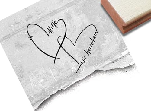 Stempel Hochzeitsstempel Hilfe, wir heiraten - Textstempel Hochzeit Einladungskarten Heiratsanzeige Fotobuch Tischdeko Scrapbook - zAcheR-fineT