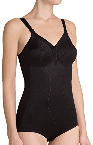 Triumph Donna Doreen + Cotton 01 BS, Bodysuits, BLACK, 7 Coppa B