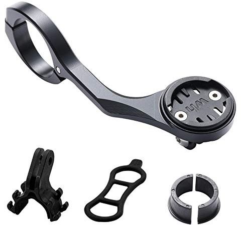 Dymoece Wahoo Elemnt, Elemnt Bolt, Elemnt Mini Bike Front Handlebar Mount Mount for Bike Action Camera and Bike Lights, Compatible Handlebar Sizes 31.8mm 25.4mm (Black)