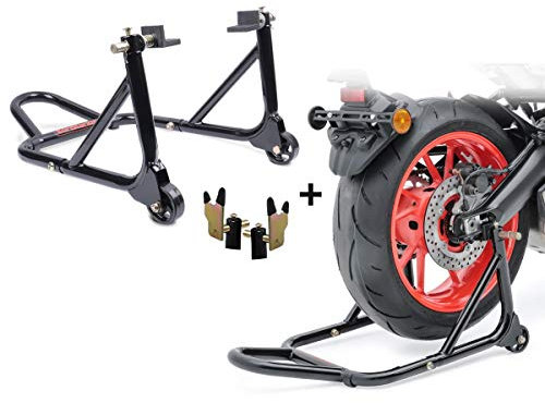 Motorrad Montageständer Set Hinten Universal-Racing schwarz (Paar)