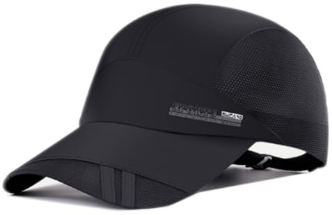 JAOAJ Sommer Atmungsaktive Mesh Baseball Kappe Laufen,Sport Schnell Sonnenhut Trocknend Baseball Hüte,Sport Cap Verstellbar,Kappe mit Uv Schutz Herren