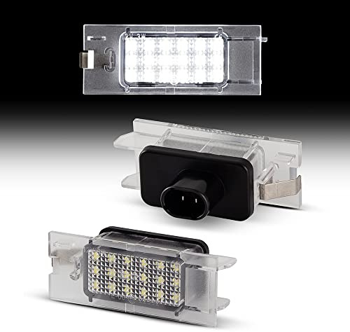 Recambo LED-registreringsskyltbelysning med E-godkännande | Plug & Play | CanBus felfri | SMD registreringsskyltbelysning kompatibel med Renault Laguna II | Typ BG/BK | BJ 2001 03/2005