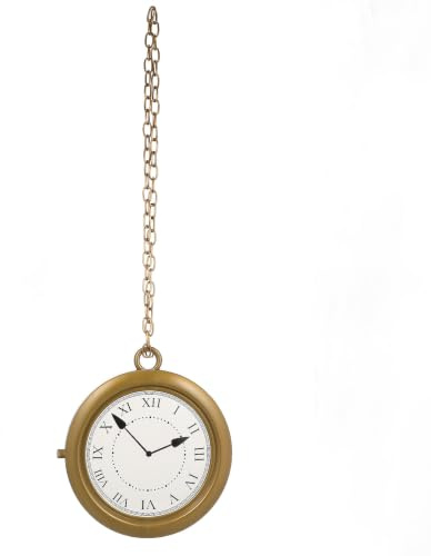 Gatuida Uhr-Halskette, personalisierte Halloween-Hals-Uhr, Dekorationen, Jumbo-Gold, Halskette, Hip-Hop-Rapper-, Kostüm-Anhänger für Damen und Herren