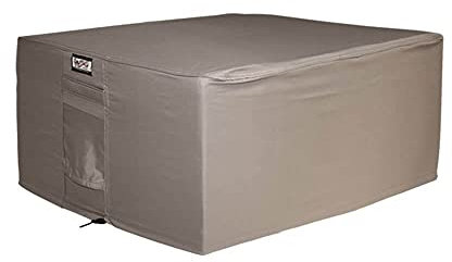 Raffles Covers Schutzhülle für Loungetisch 75 x 75 H: 45 cm | Atmungsaktiv | Wasserdicht | UV - beständig | Doppelt genähte, PU-versiegelte Naht | Elastischer Kordelzug |