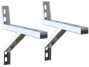 Premium Edelstahl Wandkonsole - Schornstein | für alle Wandabstände I Zubehör für Kamin und Edelstahlschornstein I Schornsteinhalter I Basis des Schornsteins (Auflagefläche 450mm) I Oskar