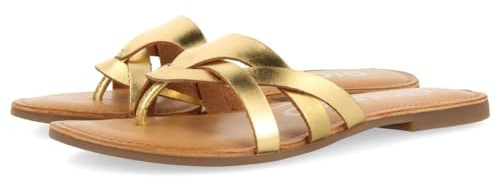 GIOSEPPO Sandalias Color Dorado DE Piel con Tiras para Mujer Cayuse