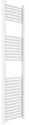 Kiamami Valentina - Termoarredo idraulico verticale per il bagno bianco 40x150