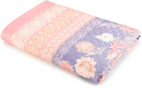 Bassetti POSILLIPO Tagesdecke aus 100% Baumwolle in der Farbe Lavendel L1, Maße: 180x255 cm - 9328443