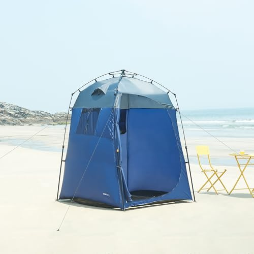 pro.tec Duschzelt Ayas Wurfzelt Pop-Up Zelt Mobile Umkleidekabine tragbar Camping Toilette Sichtschutz Outdoor Strandzelt 150 x 150 x 200 cm
