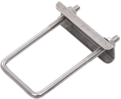 Iiaky U Connector for Fence Post 60x40 mm 25 Sets,Fence Posts Support U Type Pergola Brackets Extender Foot Shaped Concrete in U Heavy Duty Posts Anchor Tool Spikes Steel Galvanised