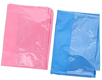 Hoement Aufblasbares Schwimmendes Pooltablett 2 Stück PVC Blau Rosa Multifunktional Für Getränke Und Snacks Poolzubehör Für Poolparty Und Outdoor Einsatz
