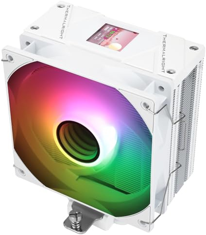 TR Assassin Spirit 120 Vision ARGB Schwarz CPU Luftkühler, PC Display Screen Cooler 1,54 Zoll, 240 * 240 Auflösung, für LGA1851/1700, AM4/AM5