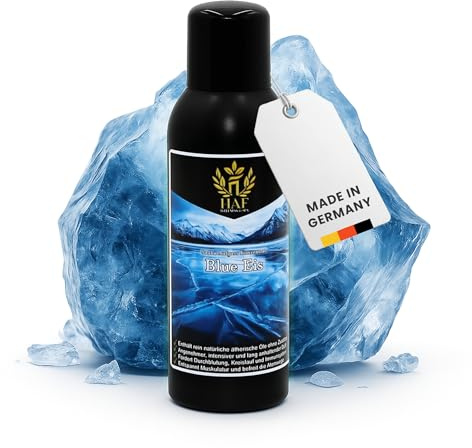 HAF Concentré d'infusion pour sauna Blue Ice 100 ml | Parfum sauna aux huiles essentielles naturelles | Infusion sauna sans additifs artificiels | Huile de sauna pour un parfum intense et durable