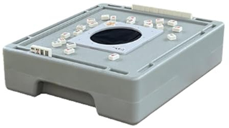 ulapithi Chinesisches Mahjong-Spiel, kleiner Tisch von Mahjong, kleiner Mahjong-Spieltisch, chinesisches Brettspiel Mahjong Tiles Mahjong für Outdoor, Reisen, Picknick, Camping