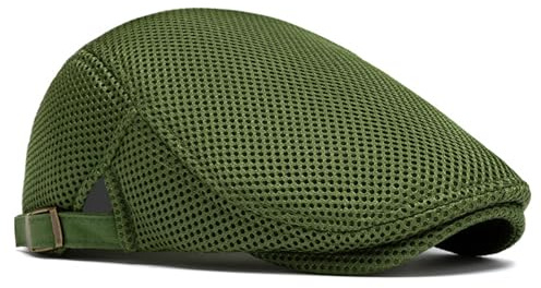 Towintec Casquettes béret Homme avec Chapeau d’été en Maille Respirante Casquette Souples Vintage, Chapeau de Lierre Respirant avec des Hommes et des Femmes pour Golf randonnée Escalade Vert