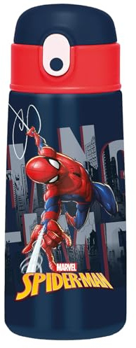 Seven SPIDERMAN Borraccia Termica, Rosso, Mantenimento Temperatura fino a 24h, Borraccia Asilo, Scuola Elementare e Tempo Libero, Bambino
