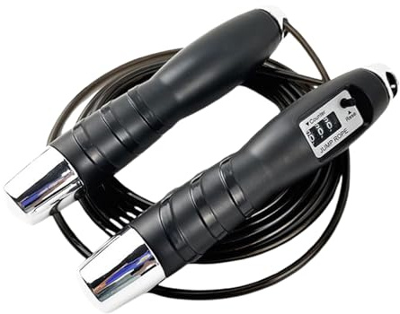Corde à Sauter - Corde à Sauter avec Compteur pour Exercice | Équipement d'Exercice Réglable pour Fitness Hommes Femmes Brûleur de Calories Entraînement Vitesse Sport Gym Maison