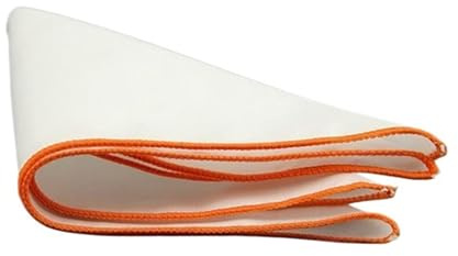 Väska för män, fyrkantig bomullshandduk för män, 3 delar, vit ficka, festbal, semester, hankies 23 cm, H 132, One size